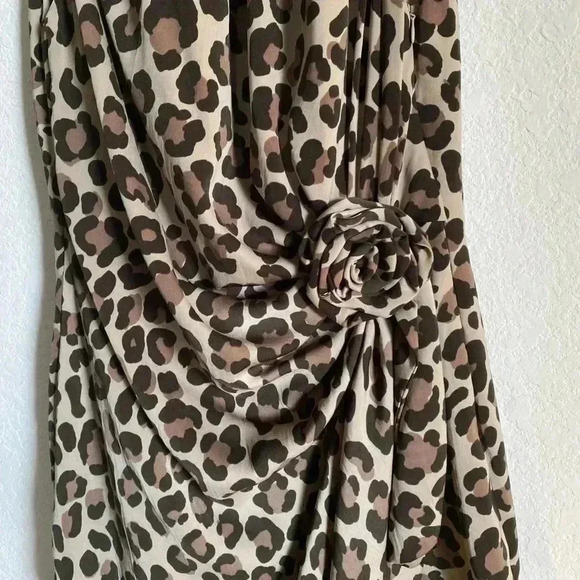 Moschino Cheap and Chic Designer Leopard Print Old Money Sleeveless Dress Size 6 - Picture 7 of 11